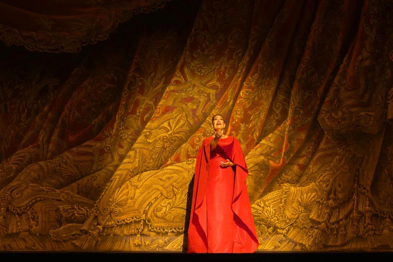 Salle du Palais Garnier lors du gala Maria Callas